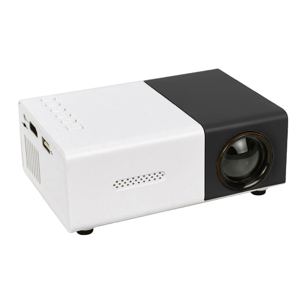 HD 1080P Mini LED Projector 400 Lumen Home Media Player 320X240 Portable LED Micro Projector W/ Remote Controller