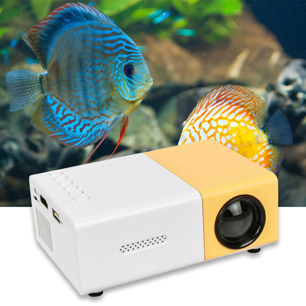 HD 1080P Mini LED Projector 400 Lumen Home Media Player 320X240 Portable LED Micro Projector W/ Remote Controller